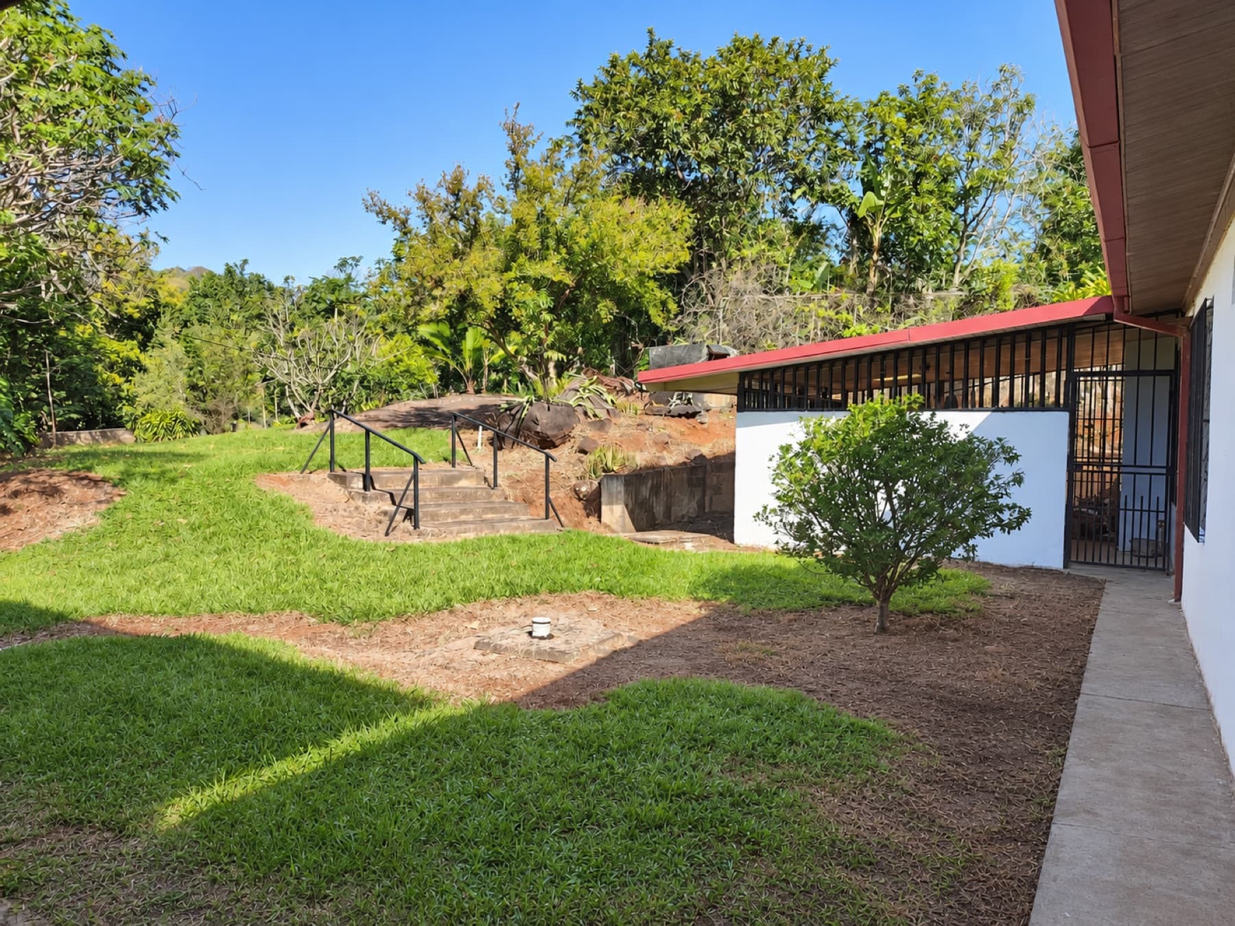 Back of the house and covered patio